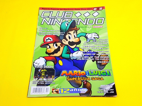 Revista Club Nintendo Mario Y Luigi Superstar Sag Año 12 #12