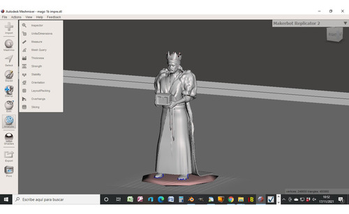Imagen 2 de 4 de Rey Mago Adoracion Nacimiento Jesus- Figura Plastica