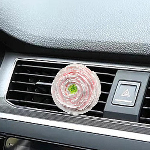 Clip De Ventilación De Flores Artificiales Adorno De Rosa