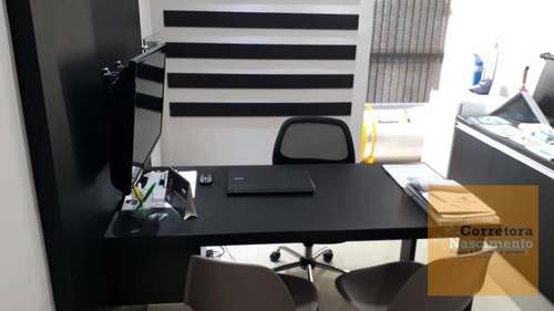 Imagem 5 de 14 de Sa0186- Sala Mobiliada Em Ótima Localização No Villa Branca - Sa0186