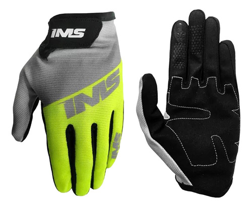 Luva Ims Attack Cinza/flúor Motocross Thouch Promoção