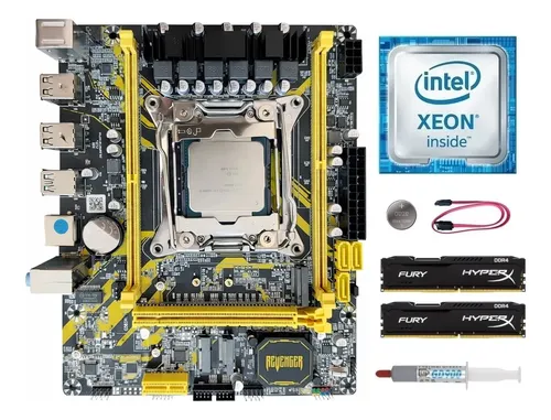 Kit Placa-mãe Intel X99 Xeon E5 2680 V4 16gb Ddr4 Gamer | Frete grátis