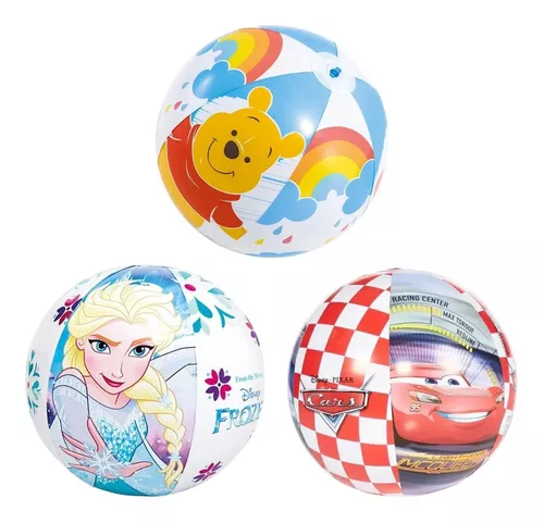 Bola de praia de desenho animado, bola de brinquedo de piscina infantil  transparente tridimensional para festa para piscina