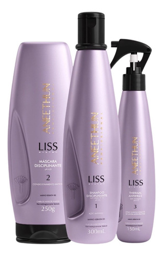 Kit Liso Disciplinante Liss System Aneethun Com 3 Produtos