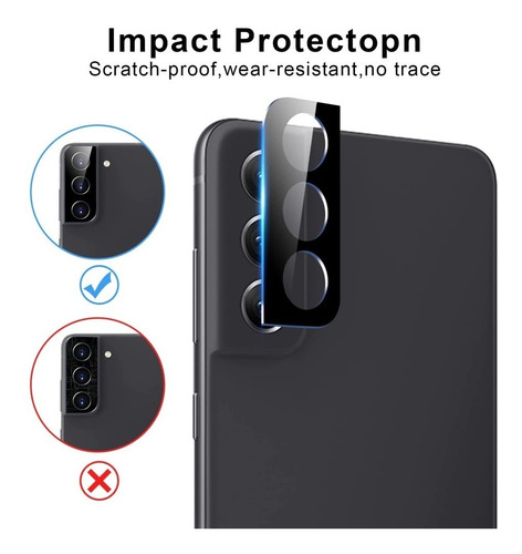Vidrio Templado Camara Full Para Samsung S22 S22 Plus Ultra