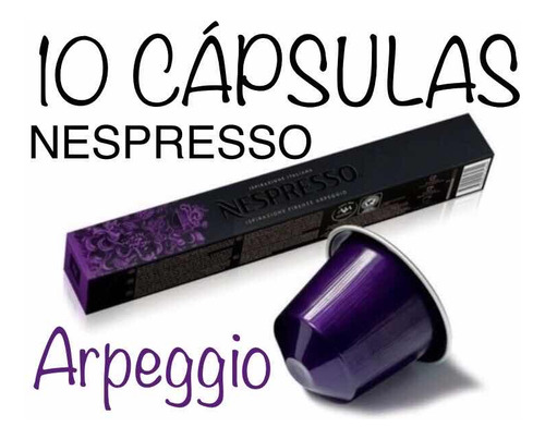Cápsulas De Café Expresso Arpeggio Nespresso 10 Cápsulas