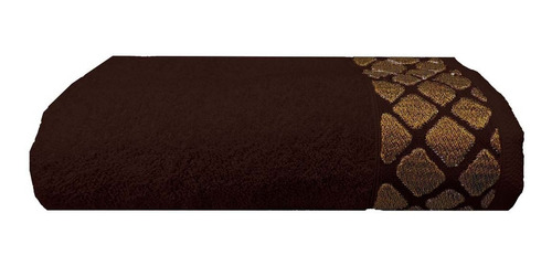 Toalla Medio Baño 100% Algodón Lisboa Elegante Alexa Chocolate