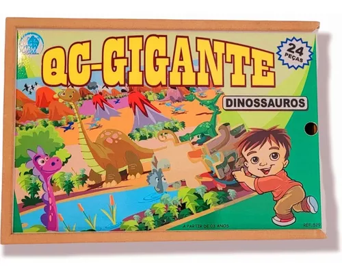 Quebra Cabeça Dinossauros 48 Pçs Gigantes - Grow - nivalmix