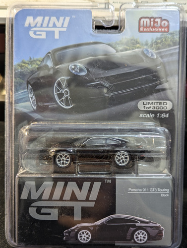 Mini Gt 1:64 Porsche 911 Gt3 Touring Negro Carro Deportivo