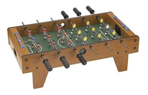 Pebolim Jogo Totó Mini Mesa Futebol 18 Jogadores 70cm