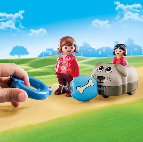 Playmobil 1.2.3 Hondentrein - 70406, Veelkleurig