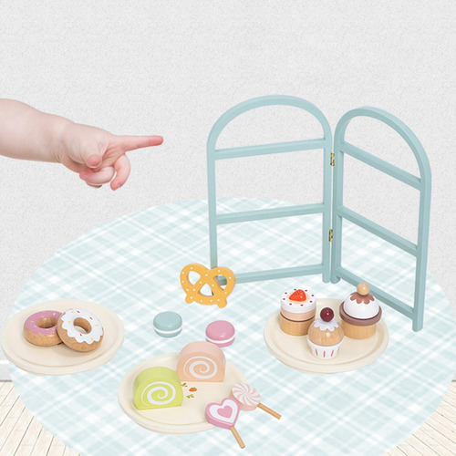 Soporte De Madera Para Pastel De Postre, Juego De