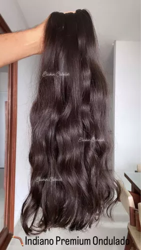 Cabelo Premium Liso Natural 75 CM - Cabelo Humano - Cabelo