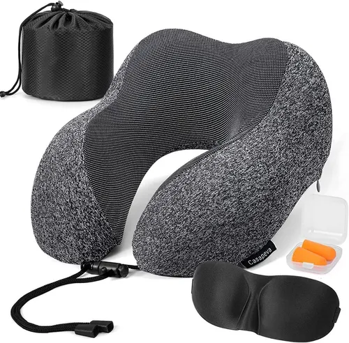 Almohada Viscoelastica Viaje Cuello Cojín Cómodo Y Relajante