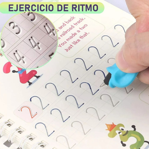 Cuadernos De Caligrafía Reutilizables Kit 4pcs Con Accesoris