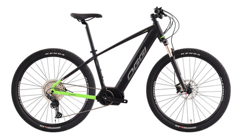 Bicicleta Elétrica Oggi Big Wheel 8.2 E-bike Aro 29 10v Cor Preto/ Verde Tamanho 17"