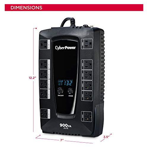 Sistema Ups Lcd Inteligente Cyberpower Avrg900lcd, 900 Va/48