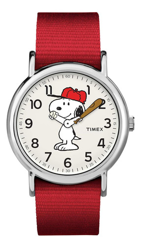 Timex Reloj Unisex Tw2rweekender De 38 Mm Peanuts Snoopy Con