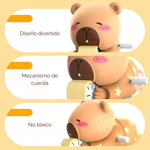 Juguete Gatea Capibara Bebé Infantil + 3m Chufi Bebés