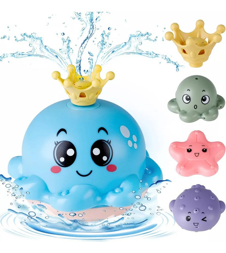 Juguete Aspersor Automático Bebes Bañera Luminoso Juego Agua