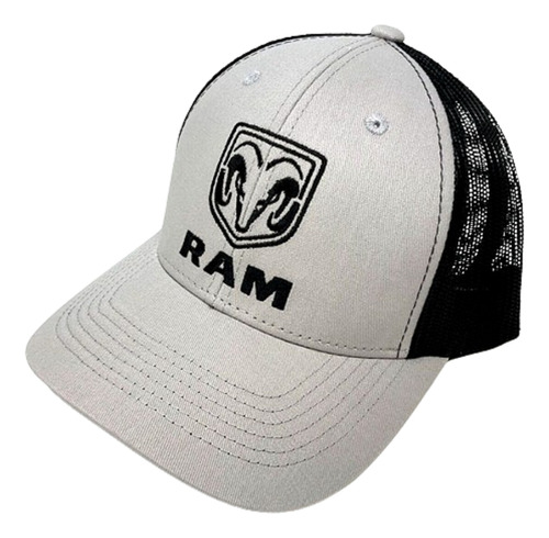 Gorra Dodge Ram Logo Grey Black - A Pedido_exkarg