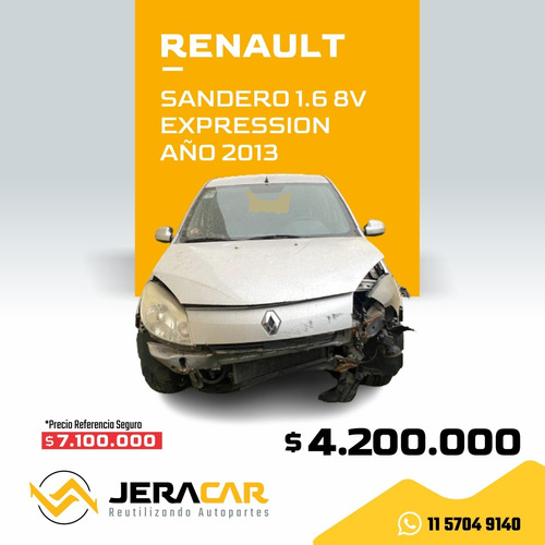 Renault Sandero 1.6 Expression 8v 2013 Chocado