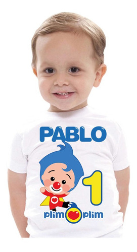 Kit 9 Playeras Payaso Plim Plim Personalizada Fiestas