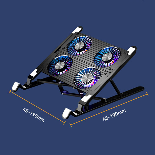 Soporte Plegable For Computadora Portátil Con Enfriador De