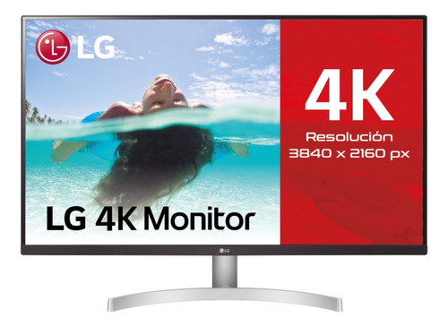 Monitor LG 32  Uhd Ips 3840x2160 Hdmi  Displayport Negro
