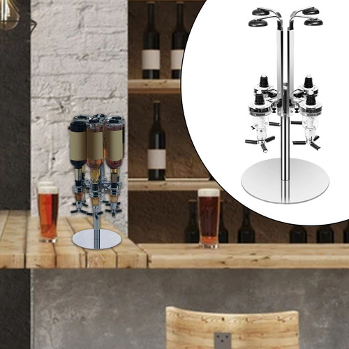 Dispensador De Licor Giratorio De 4 Botellas, Accesorios De