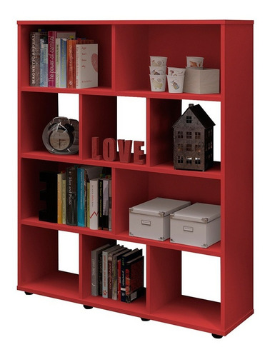 Imagen 1 de 4 de Estantería, Librero, Biblioteca, Bertolini Book Rojo