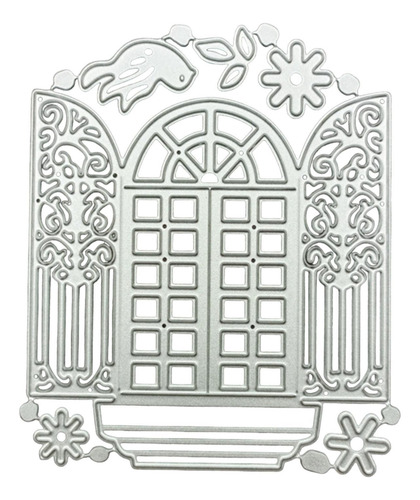 Troquel De Corte Diy, Patrón De Ventana, Plantilla Hecha A