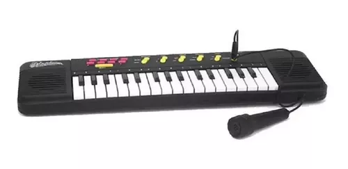 Piano Teclado Infantil Brinquedo Crianca Microfone Cantar Karaoke