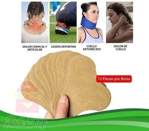 Parche Cómodo Dolor Vértebra Cervicales Cuello 10 Parches