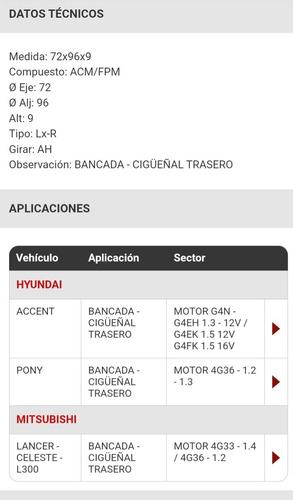 Reten De Bancada Hyundai Accent Pony Cod 198b