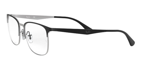 Armazón Anteojo Marco Ray Ban Rb6421-52 Color Negro - Plateado