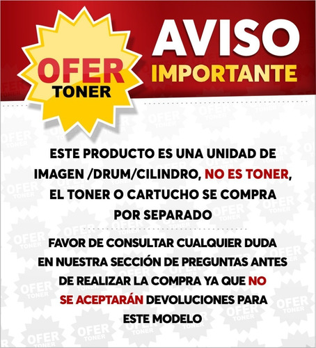 Unidad De Imagen Mlt-r116 Compatible Con C416fw