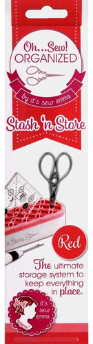 It's Sew Emma Red Ohsew Orgn Stash 'n Store