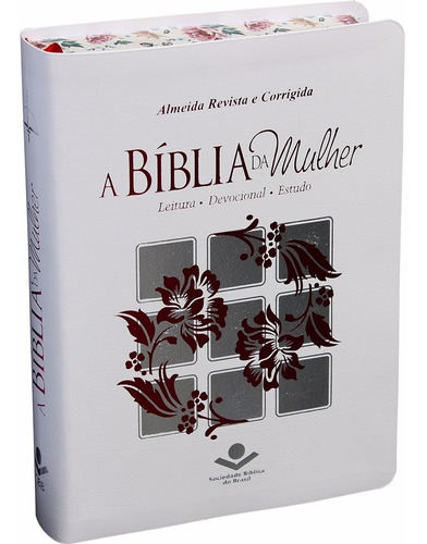 Bíblia Da Mulher Estudo Branca Beira Florida Almeida Rc