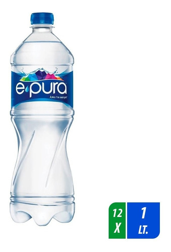 Agua Epura 12 Botellas De 1 Lt C/u