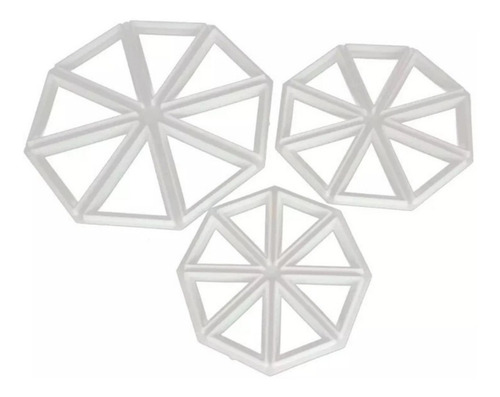 Imagen 4 de 10 de Setx3 Molde Cortante Banderines Fondant Porcelana Belgrano