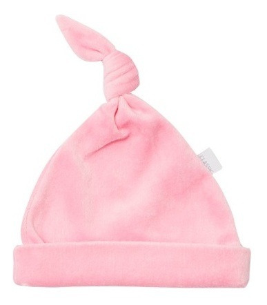 Gorrito Algodon Con Nudo Rosa