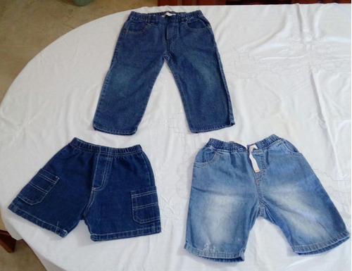 Set 3 Pantalones Blue Jeans Para Niños Talla 24 Meses 3 Pzas