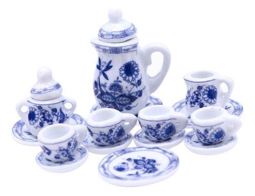 15x Casa De Muñecas Juego De Té En Miniatura Estilo A