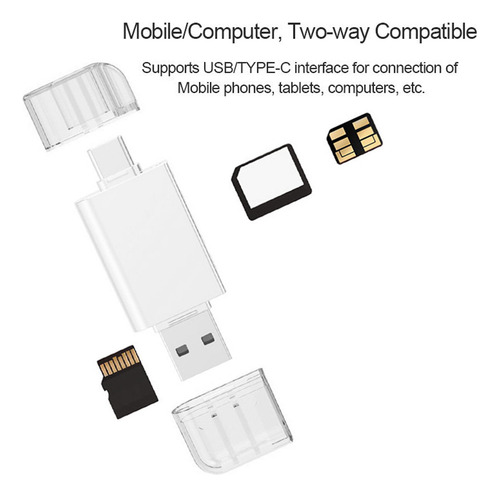 Ll Tarjeta De Memoria Usb-c C/usb 2.0 A Nm Nano Tf Micro-sd