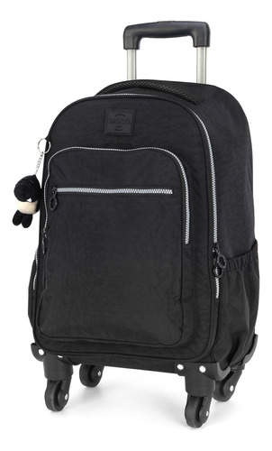 Mochila Escolar G Costas E Rodas 360º Up4you Guarda Alça 22 Cor Preto