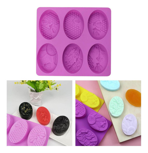 Ba 2 Moldes De Silicona Para Jabón De Abeja 3d Para Hacer