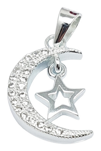 Dije Corazon Luna Plata 925 Elegante Para Mujer Regalo Mama