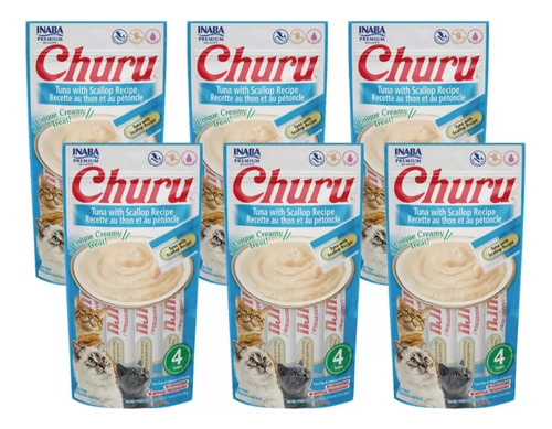 Churu (atún)snack Lamible Tuna/scallop Pack 24 Tubos