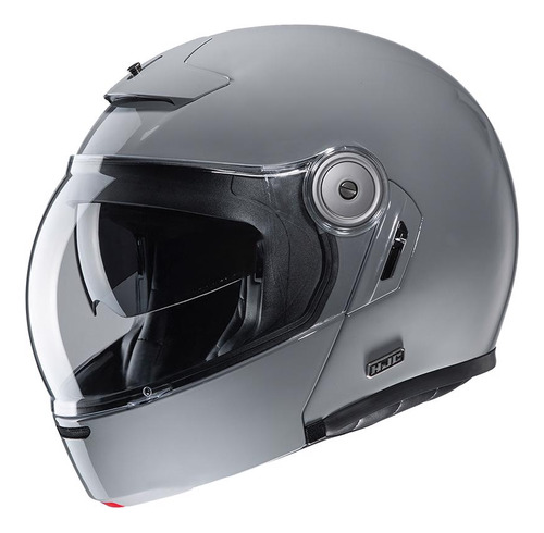 Casco Moto Hjc rebatible V90 Sólido N Grey + Regalo